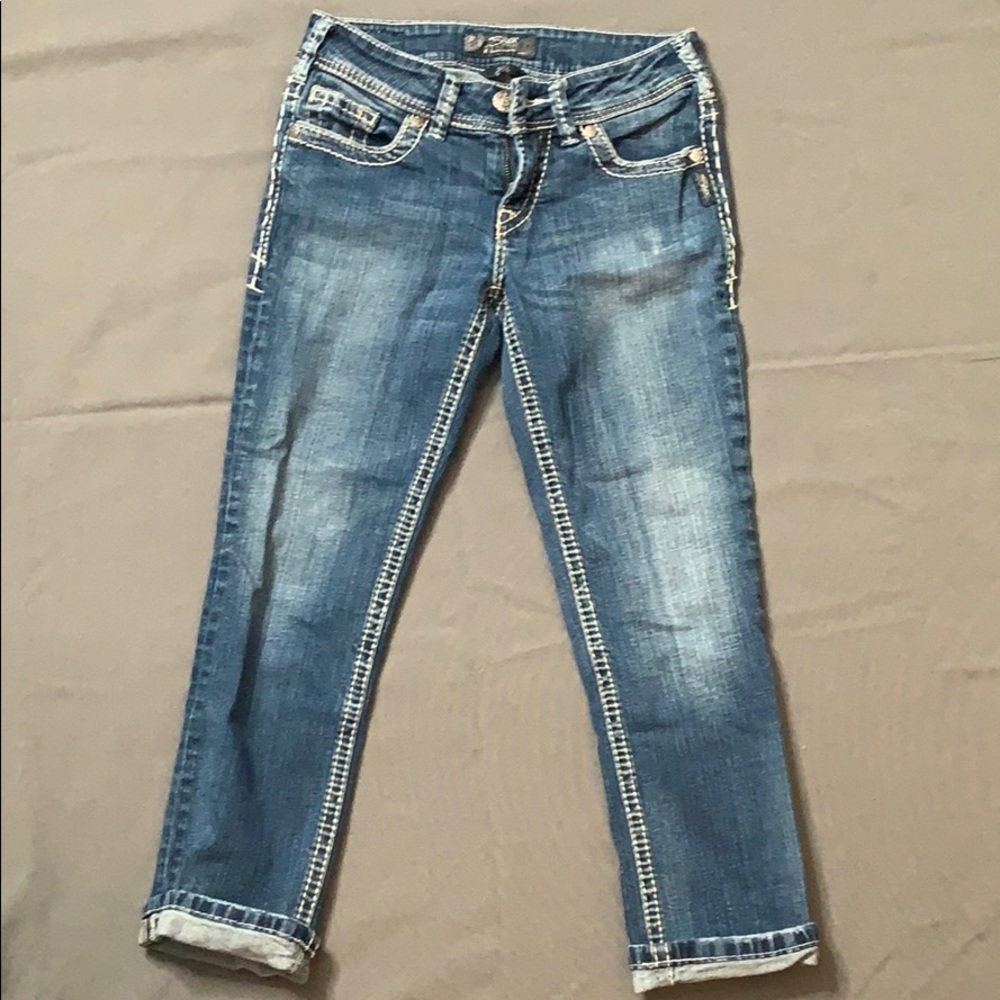Silver Jean Capri